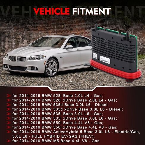 63-11-7-440-877 Xenon Headlight ECU Drive Module, Fit for BMW 5-Series 528i 528i xDrive 535i 535d xDrive 535i xDrive 550i 550i xDrive M5 2014-2016, Control TMS Module Unit 63117381017 in Kuwait