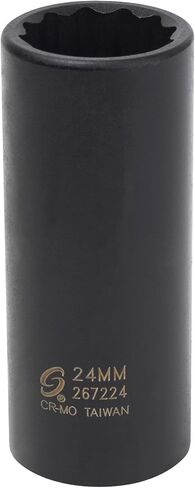 Sunex 267224 1/2-Inch Drive 24-mm 12-Point Deep Impact Socket in Saudi Arabia