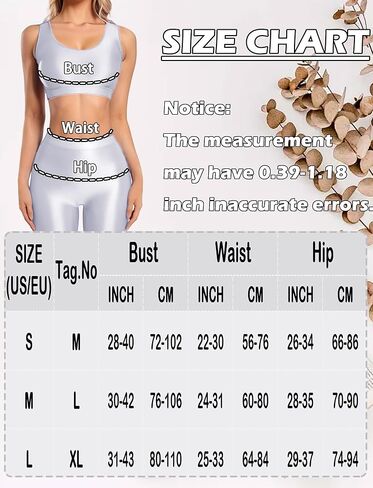 FEOYA Women's Oil Shiny Racerback Crop Tank Top and Knee Length Biker Shorts Set for Disco Party Club in Saudi Arabia