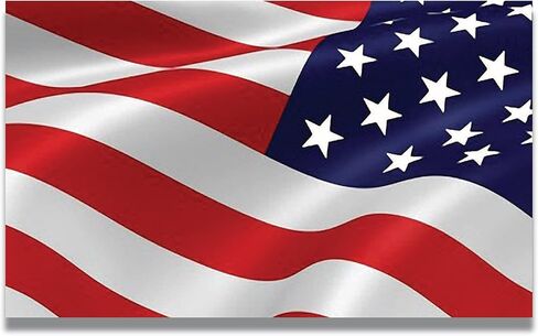 Magnet Me Up Waving American Flag Car Magnet Decal, 3x5 Inches, Red, White and Blue, Heavy Duty Automotive Magnet for Car Truck SUV in Saudi Arabia