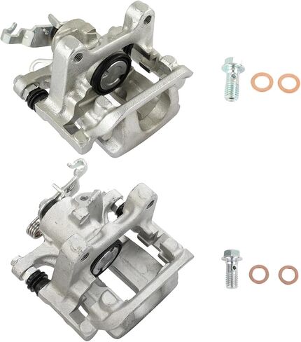 OCPTY Brake Caliper 19B7272 19B7273 2PCS Rear Replacement Fit 2015-2020 For Volkswagen For Golf,2015-2018 For Volkswagen For Golf SportWagen,2017-2018 For Volkswagen For GTI in Saudi Arabia