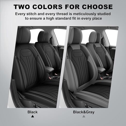 AOMSAZTO Car Seat Covers Full Set Fit for Nissan Rogue 2009-2026 Waterproof Faux Leather Automotive Seat Covers Protector(5 Seats,Black) in Saudi Arabia