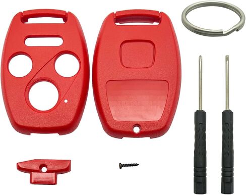 حافظة مفتاح Fob Shell بديلة تناسب Accord 2003-2012 Civic EX 2006-2013 Pilot 2009-2015 CR-V 2005-2006 لا حاجة للقطع (وردي) in Kuwait