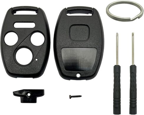 حافظة مفتاح Fob Shell بديلة تناسب Accord 2003-2012 Civic EX 2006-2013 Pilot 2009-2015 CR-V 2005-2006 لا حاجة للقطع (وردي) in Kuwait