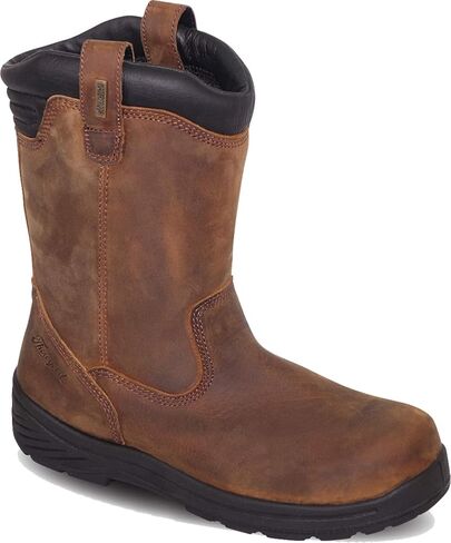 Thorogood 804-3169 Men's Thoro-Flex 11" Pull-On Wellington, Waterproof Composite Safety Toe Boot, Train Crazyhorse - 11.5 M US in Saudi Arabia