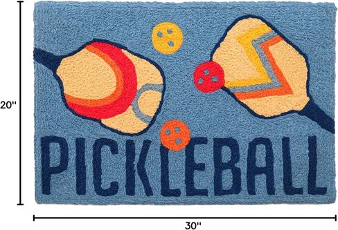 Jellybean Pickleball Accent Washable Rug 20" x 30" Doormat in Saudi Arabia