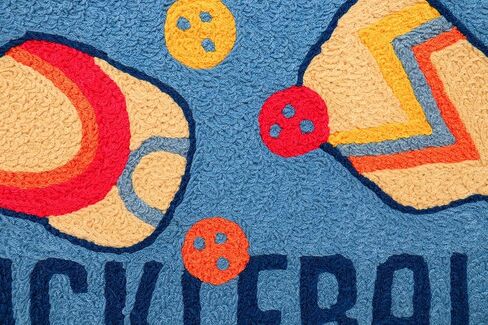 Jellybean Pickleball Accent Washable Rug 20" x 30" Doormat in Saudi Arabia