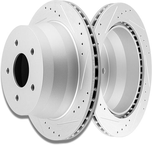 SCITOO Rear Disc Brake Rotors Kits Fit For Chevy Blazer 1997-2005,For Chevy S10 1998-2004,For GMC Jimmy 1997-2005,For GMC Sonoma 1998-2004,For Isuzu Hombre 1998-2000,For Oldsmobile Bravada 1997-2001 in Saudi Arabia
