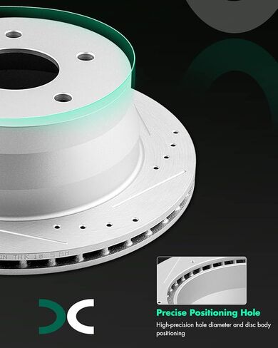 SCITOO Rear Disc Brake Rotors Kits Fit For Chevy Blazer 1997-2005,For Chevy S10 1998-2004,For GMC Jimmy 1997-2005,For GMC Sonoma 1998-2004,For Isuzu Hombre 1998-2000,For Oldsmobile Bravada 1997-2001 in Saudi Arabia
