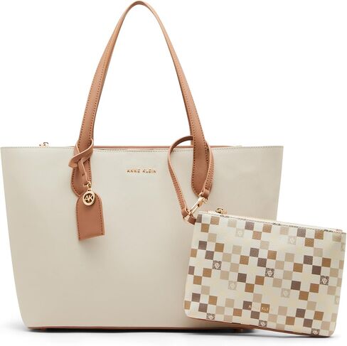 حقيبة يد نسائية من Anne Klein ذات تصميم مزدوج مع حقيبة، ورق برشمان in Saudi Arabia