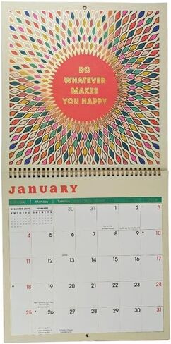 NIQUEA.D، تقويم حائط حلزوني 2026 من Sunshine Affirmations in Kuwait