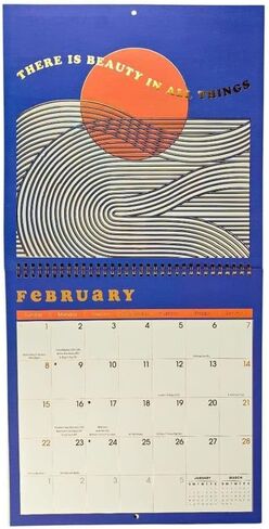 NIQUEA.D، تقويم حائط حلزوني 2026 من Sunshine Affirmations in Kuwait