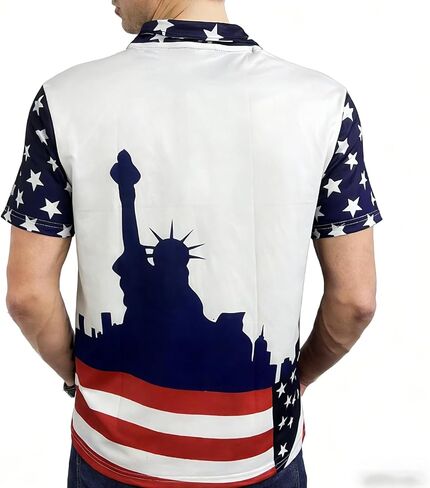 250 Anniversary USA Polo Shirt,Men's Independence Day Golf Shirts Short Sleeve Patriotic Golf Shirts for Men in Saudi Arabia