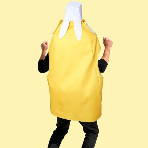 Banana Costume for Adult Fruit Cosplay Costumes Unisex Halloween Dress Up Party Food Outfit in Kuwait