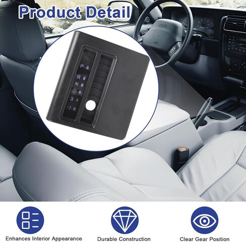 55115615 Automatic Transmission Floor Shift Indicator Bezel Shifter Cover Console Compatible with Jeep Cherokee XJ 1997-2001 Replace OE# 55115615 in Kuwait