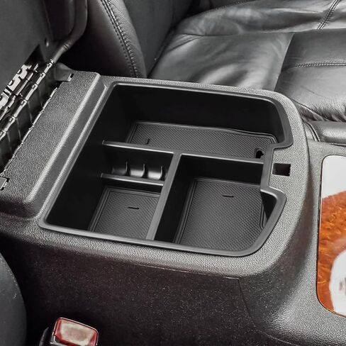 Jireh&Noa Co​ Chevy Equinox Accessories Truck Floor Console Center Console Organizer with Two Rubber Insert Sets Black and White for Organized Storage in Trucks in Saudi Arabia