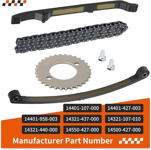 لهوندا ATC185 ATC185 ATC200 TLR200 E/X/M/S XL185S XL200 كام توقيت سلسلة + سلسلة ث/دليل 1979-2002 14500-427-000 in Saudi Arabia
