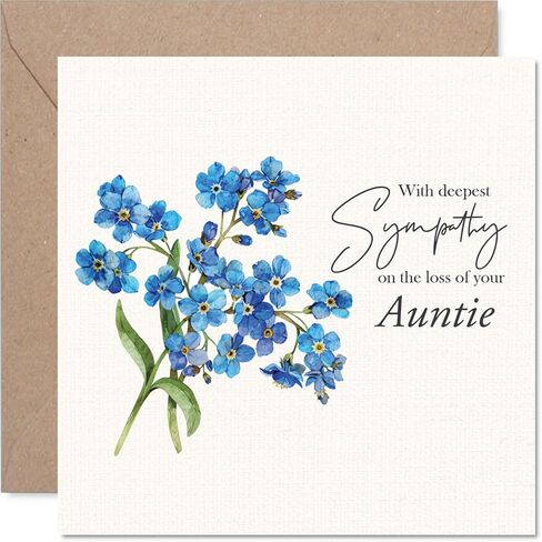 Stuff4 Sympathy Card - Deep Sympathy Loss of Your Brother - Bereavement Card for Sister Brother, 5.7 x 5.7 Inch Bro Sibling Mournful Greeting Cards in Saudi Arabia