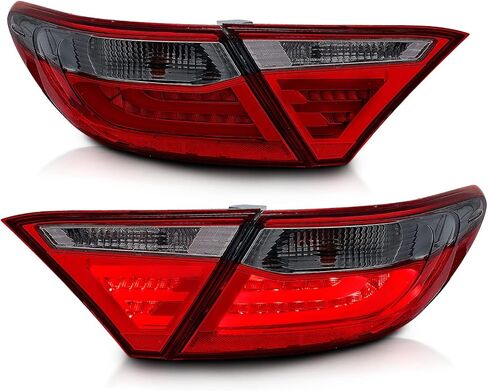 AmeriLite Red Smoke LED Parking Light Bar LED Brake Tail Lights Pair For 2015-2016 Toyota Camry 4Dr Sedan in Saudi Arabia