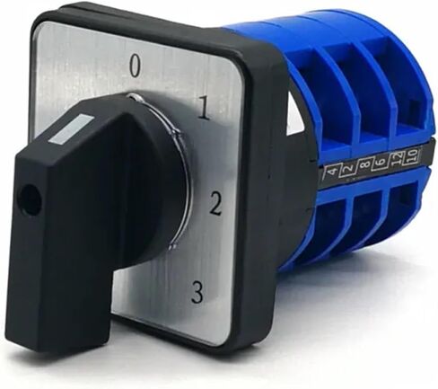 LW28-32 Electric 2/3/4 Position 12 Terminals Rotary Cam Changeover Switch 500V 32A Knob(102) in Kuwait