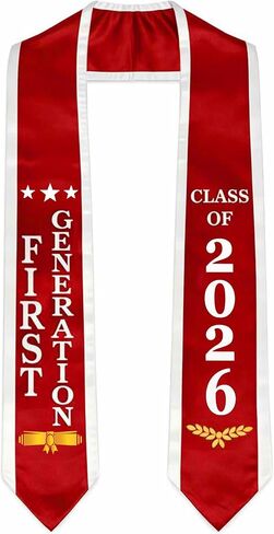 Graduation Stole Class of 2026 Satin Graduation Sash, Educated Graduation Ceremony Accessory, High School & College Graduates in Saudi Arabia