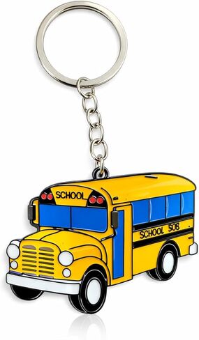School Bus Keychain – Vehicle Charm Accessory for Keys, Backpacks, Bags and Transportation-Inspired Gifts in Saudi Arabia