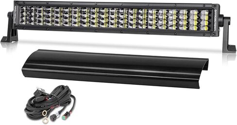 OFFROADTOWN 52Inch LED Light Bar Off Road Driving Light 800W Quad Row Roof Lights Straight Work Light Bar with Wiring Harness and Black Cover for Pickup Chery Dodge in Saudi Arabia