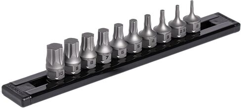 GripEdge | 10-PC RPT 1/4'' Drive Low Profile Metric Hex Dual Action Driver Set | تتضمن مقاسات - 2 مم، 2.5 مم، 3 مم، 4 مم، 5 مم، 6 مم، 7 مم، 8 مم، 9 مم و10 مم | يتضمن حاجز ألومنيوم ممتاز | in Kuwait