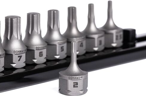 GripEdge | 10-PC RPT 1/4'' Drive Low Profile Metric Hex Dual Action Driver Set | تتضمن مقاسات - 2 مم، 2.5 مم، 3 مم، 4 مم، 5 مم، 6 مم، 7 مم، 8 مم، 9 مم و10 مم | يتضمن حاجز ألومنيوم ممتاز | in Kuwait