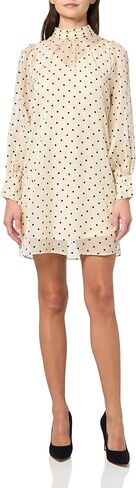 BCBG Women's Long Sleeve High Neck Organza Overlay Mini Dress in Saudi Arabia
