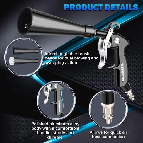 High-Pressure Air Blow Gun,Detailing Dry Cleaning Gun,Air Nozzle Blow Gun,Car Cleaning Gun,Tornado Dry Cleaning Gun,Works with Air Compressor and Quickly removes Surface Dirt and dust (zcg-001) in Saudi Arabia