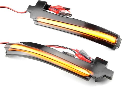 2pcs Dynamic Sequential Blink LED Side Mirror Turn Signal Light Assembly Compatible with Vo-lvo S40 S60 S80 C30 C70 V50 V70 in Kuwait