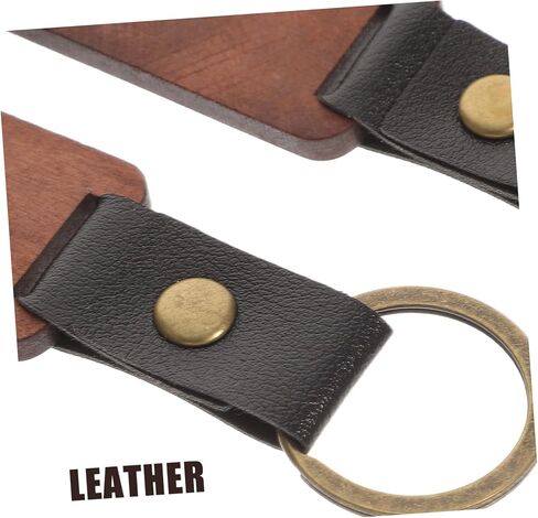 Diy Wood Keychain 8pcs Keyring for Dad Blank Engraving Keychains Rustic Home Decor in Saudi Arabia