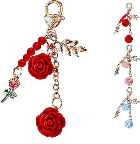 Shimmering Keychain for Women Girls,Sparkly Bag Charm & Car Pendant, Gift for Friends Daughter Loves in Saudi Arabia