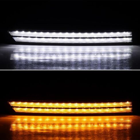 LED DRL Fog Light Bumper Lamp w/Turn Signal Compatible with 2017-2021 Mazda CX-5 CX5 Left & Right Pair Replace# MA1038140 MA1039140 KB8B50C21C in Kuwait