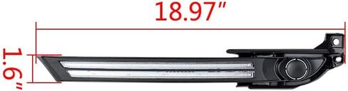 LED DRL Fog Light Bumper Lamp w/Turn Signal Compatible with 2017-2021 Mazda CX-5 CX5 Left & Right Pair Replace# MA1038140 MA1039140 KB8B50C21C in Kuwait