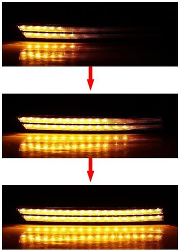 LED DRL Fog Light Bumper Lamp w/Turn Signal Compatible with 2017-2021 Mazda CX-5 CX5 Left & Right Pair Replace# MA1038140 MA1039140 KB8B50C21C in Kuwait