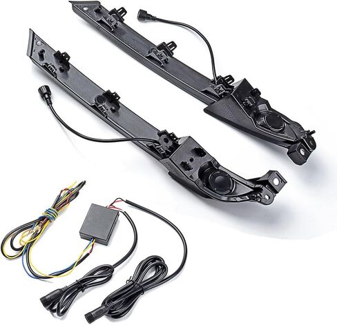 LED DRL Fog Light Bumper Lamp w/Turn Signal Compatible with 2017-2021 Mazda CX-5 CX5 Left & Right Pair Replace# MA1038140 MA1039140 KB8B50C21C in Kuwait