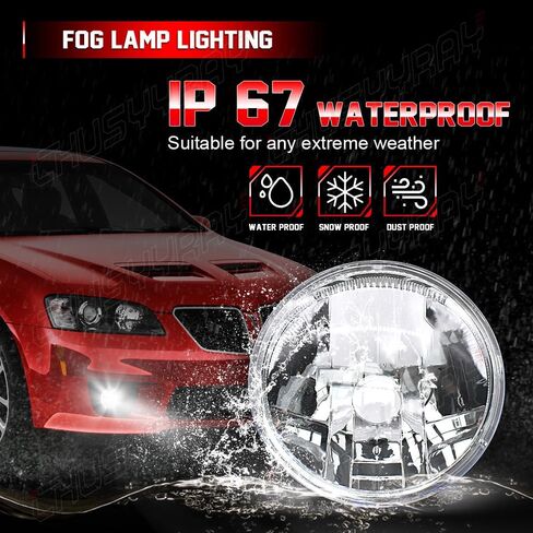 CHUSYYRAY Fog Light Assembly Compatible for 2007 2008 2009 2010 2011 2012 2013 2014 Chevy Avalanche Suburban Tahoe, Clear Lens Bumper Lamp Led Fog Lights w/Bulbs, 6000K Bright White, Pack of 2 in Kuwait