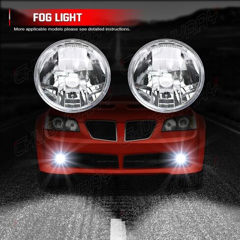 CHUSYYRAY Fog Light Assembly Compatible for 2007 2008 2009 2010 2011 2012 2013 2014 Chevy Avalanche Suburban Tahoe, Clear Lens Bumper Lamp Led Fog Lights w/Bulbs, 6000K Bright White, Pack of 2 in Kuwait