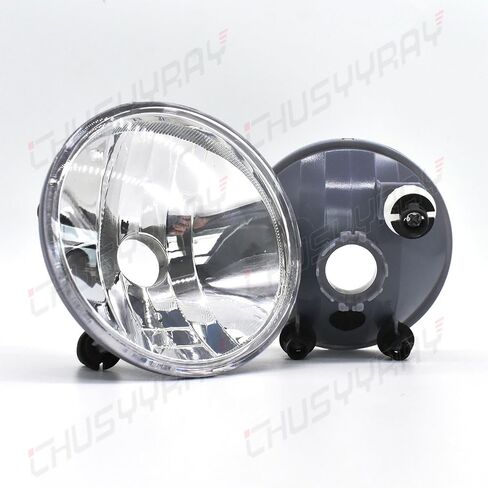 CHUSYYRAY Fog Light Assembly Compatible for 2007 2008 2009 2010 2011 2012 2013 2014 Chevy Avalanche Suburban Tahoe, Clear Lens Bumper Lamp Led Fog Lights w/Bulbs, 6000K Bright White, Pack of 2 in Kuwait