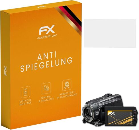 atFoliX Screen Protector Compatible with Sony HDR-XR520VE Screen Protection Film, Anti-Reflective and Shock-Absorbing FX Protector Film (3X) in Kuwait
