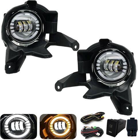 LED & DRL Fog Lights for 2013 2014 2015 RAV4 Front Bumper lights with Daytime running Lights and Turn Signal Lights in Kuwait