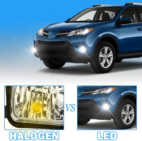LED & DRL Fog Lights for 2013 2014 2015 RAV4 Front Bumper lights with Daytime running Lights and Turn Signal Lights in Kuwait