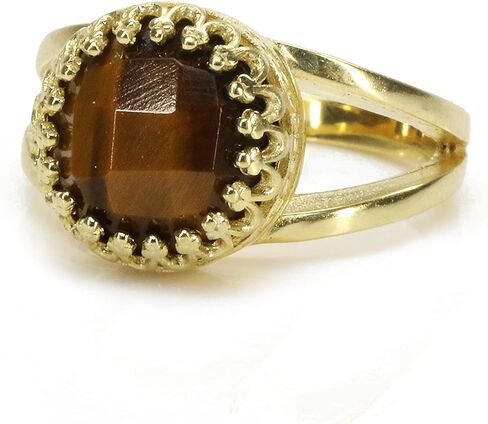 خاتم عين النمر الرائع - خواتم حرفية دقيقة، خواتم عصرية، خواتم قابلة للتكديس - خواتم حجرية مخصصة - هدايا مخصصة لعيد الأم، عيد الميلاد، الزفاف، الذكرى السنوية in Kuwait