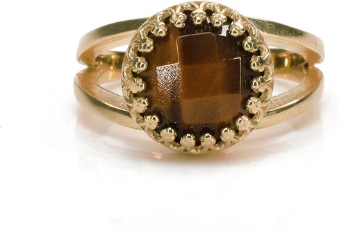 خاتم عين النمر الرائع - خواتم حرفية دقيقة، خواتم عصرية، خواتم قابلة للتكديس - خواتم حجرية مخصصة - هدايا مخصصة لعيد الأم، عيد الميلاد، الزفاف، الذكرى السنوية in Kuwait