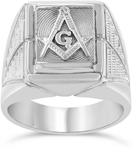 خاتم ماسوني رمز الماسوني من الفضة الاسترليني الفاخر للرجال in Kuwait