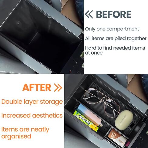 2026 منظم وحدة التحكم Equinox ليس EV لـ 2PACK 2025 2026 منظم وحدة التحكم المركزية Chevy Equinox، لـ 2026 2025 Chevy Equinox LT/RS/ACTIV صينية تخزين وحدة التحكم السفلية 2026 ملحقات Equinox in Kuwait