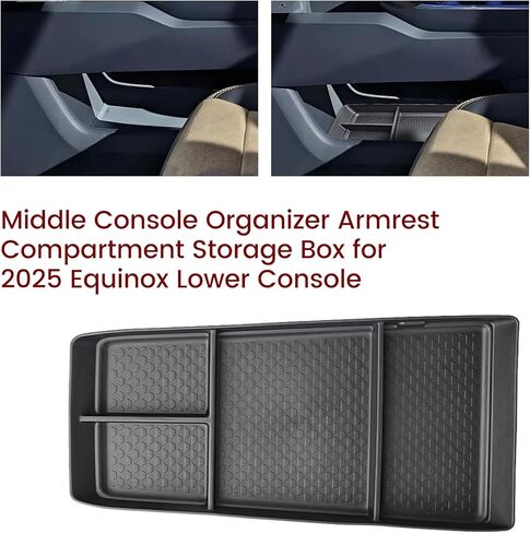 2026 منظم وحدة التحكم Equinox ليس EV لـ 2PACK 2025 2026 منظم وحدة التحكم المركزية Chevy Equinox، لـ 2026 2025 Chevy Equinox LT/RS/ACTIV صينية تخزين وحدة التحكم السفلية 2026 ملحقات Equinox in Kuwait