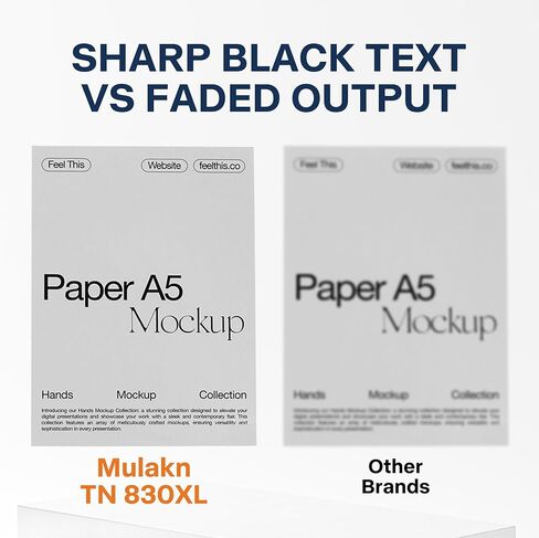 TN830XL TN830 for TN830 TN-830XL Toner Cartridge for use with HL-L2460DW MFC-L2820DW DCP-L2640DW HL-L2480DW HL-L2400D HL-L2405W Printers - 2PK in Kuwait